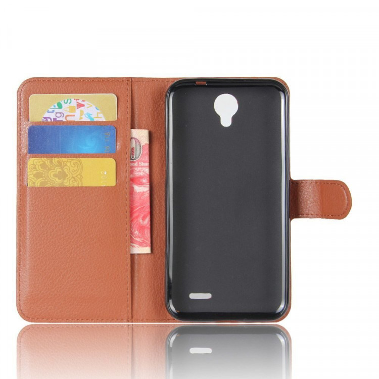 Чехол с визитницей для ZTE Prestige 2 N9136 (коричневый)