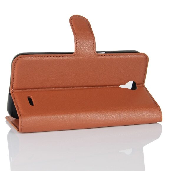 Чехол с визитницей для ZTE Prestige 2 N9136 (коричневый) Чехол с визитницей для ZTE Prestige 2 N9136 (коричневый)