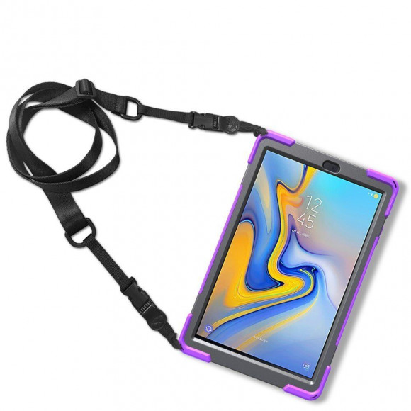 Чехол Combo Kickstand для Samsung Galaxy Tab A 10.5 (2018) SM-T590 / SM-T595 (фиолетовый)