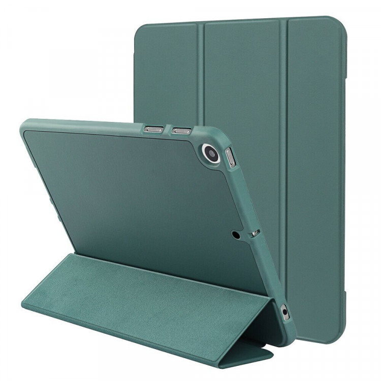 Чехол на iPad 7 2019, iPad 8 2020, iPad 9 2021 - 10,2 дюйма (темно-зеленый)