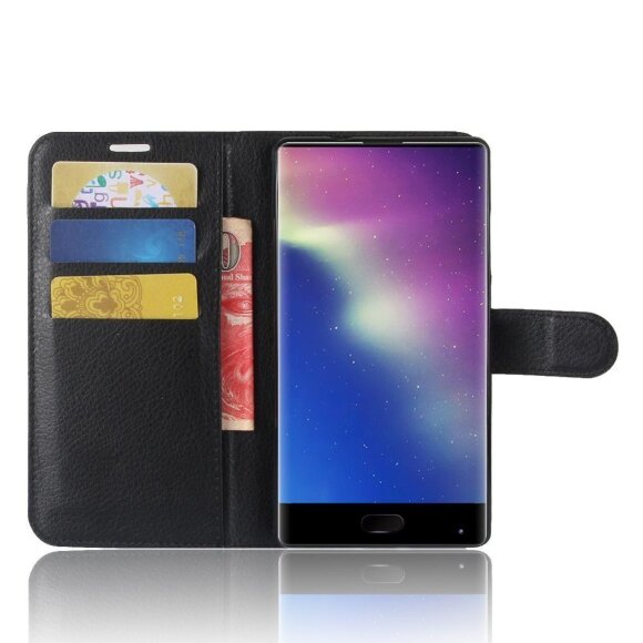 Чехол с визитницей для Doogee Mix (черный) Чехол с визитницей для Doogee Mix (черный)