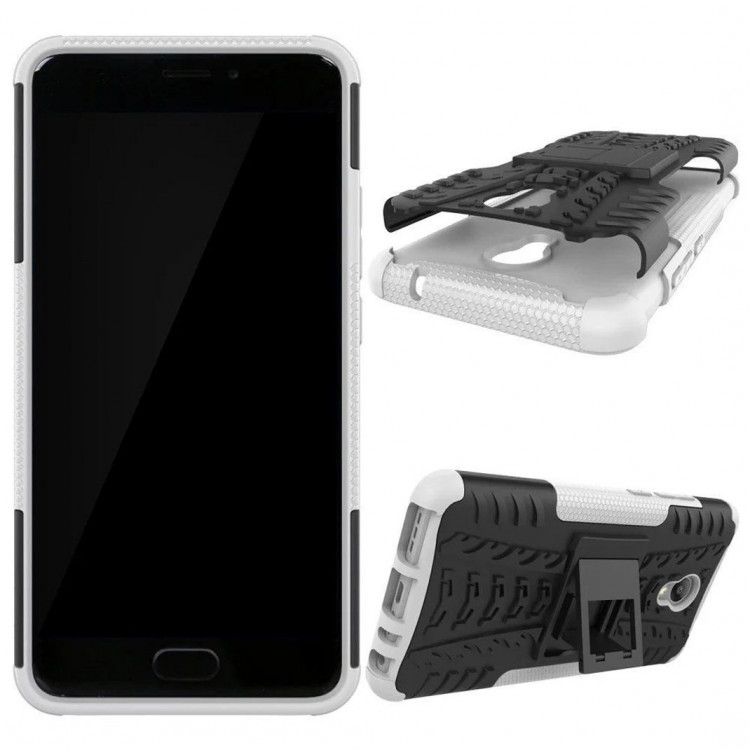 Чехол Hybrid Armor для Meizu M5 Note (черный + белый)