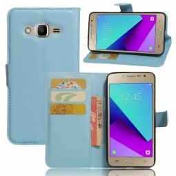 Чехол с визитницей для Samsung Galaxy J2 Prime SM-G532F (голубой)