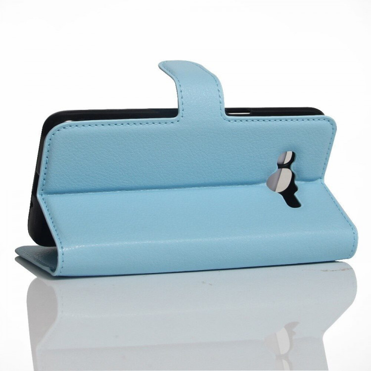 Чехол с визитницей для Samsung Galaxy J2 Prime SM-G532F (голубой)
