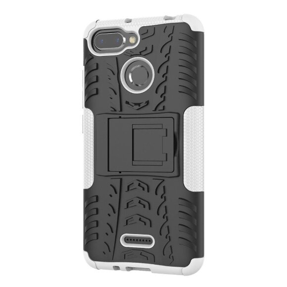 Чехол Hybrid Armor для Xiaomi Redmi 6 (черный + белый)