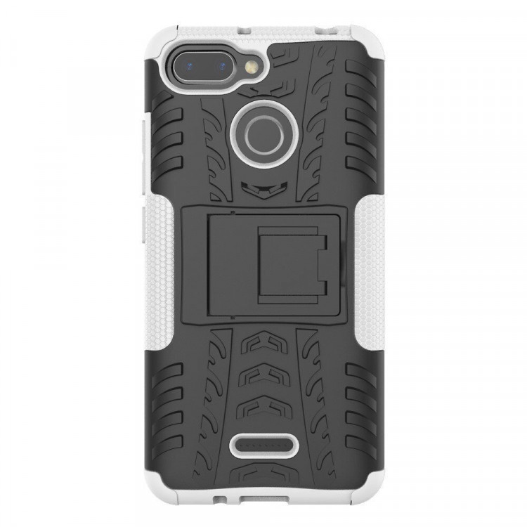 Чехол Hybrid Armor для Xiaomi Redmi 6 (черный + белый)