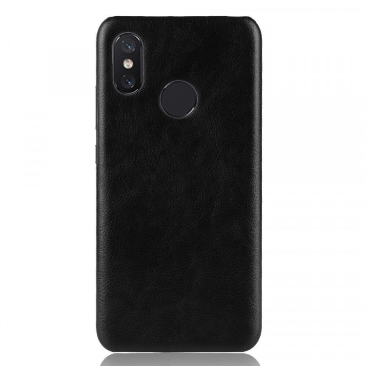 Чехол Litchi Texture для Xiaomi Mi Max 3 (черный)