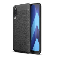 Чехол-накладка Litchi Grain для Samsung Galaxy A50 / Galaxy A50s / Galaxy A30s (черный)
