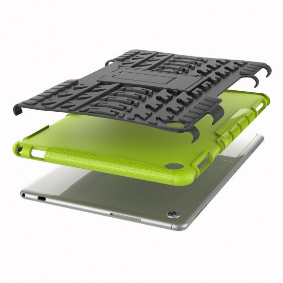 Чехол Hybrid Armor для Huawei MediaPad M5 lite 10 (черный + зеленый) Чехол Hybrid Armor для Huawei MediaPad M5 lite 10 (черный + зеленый)