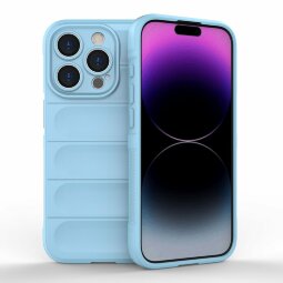 Чехол Magic Shield для iPhone 15 Pro (голубой)