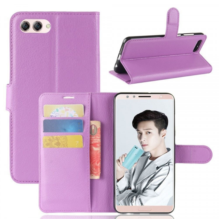 Чехол с визитницей для Huawei Nova 2s (фиолетовый)