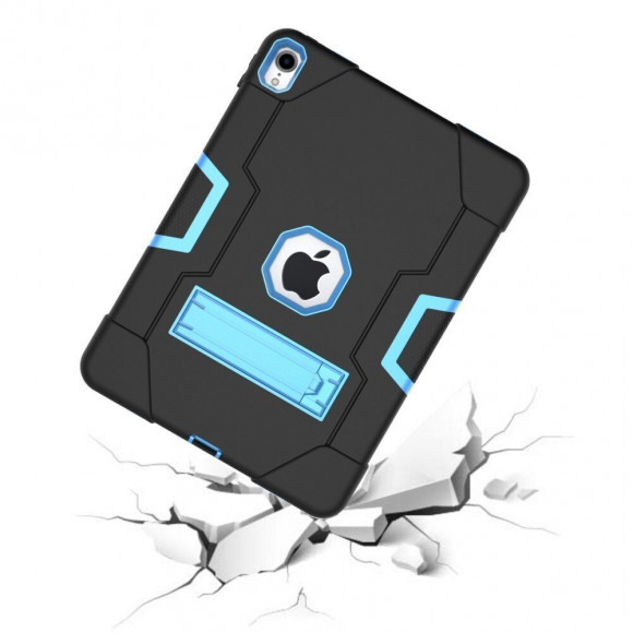 Гибридный TPU чехол для Apple iPad Pro 11 (2018) / iPad Air 4 / iPad Air (2020) (черный + голубой) Гибридный TPU чехол для Apple iPad Pro 11 (2018) / iPad Air 4 / iPad Air (2020) (черный + голубой)
