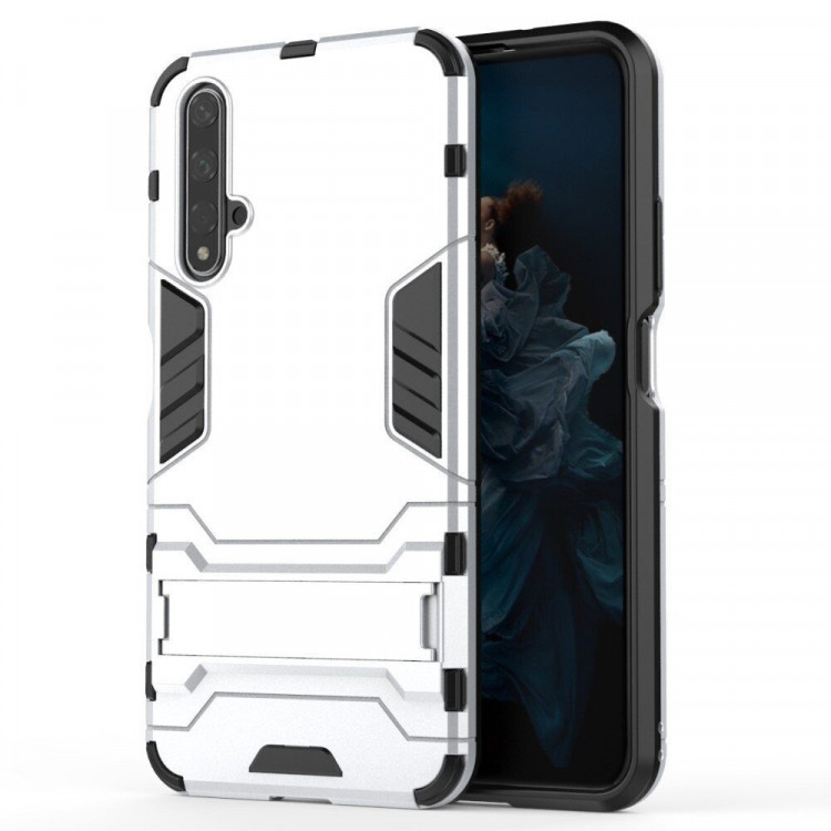Чехол Duty Armor для Huawei nova 5T / Honor 20 (серебряный)