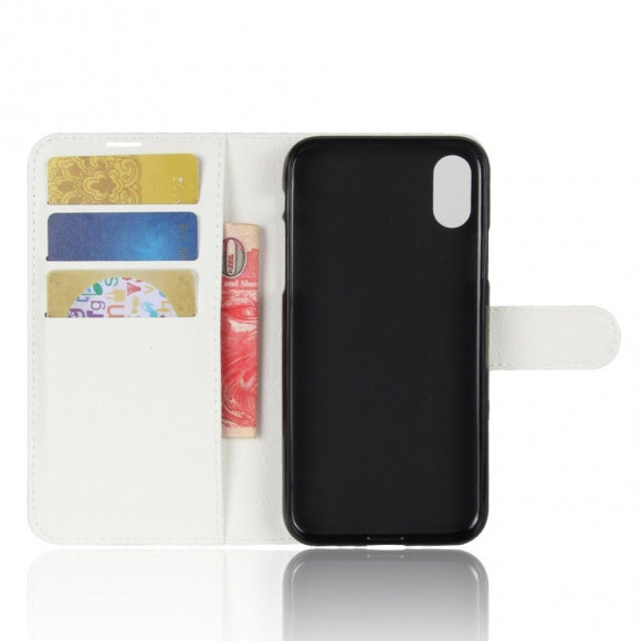 Чехол с визитницей для iPhone X / ХS (белый)