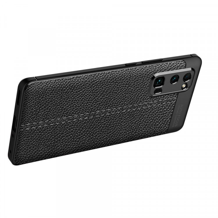 Чехол-накладка Litchi Grain для Honor 30 Pro / Honor 30 Pro+ (Plus) (черный)
