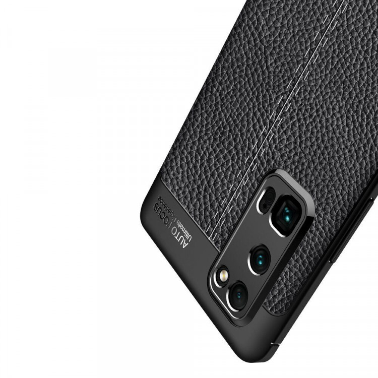 Чехол-накладка Litchi Grain для Honor 30 Pro / Honor 30 Pro+ (Plus) (черный)