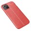 Чехол-накладка Litchi Grain для iPhone 13 (красный)