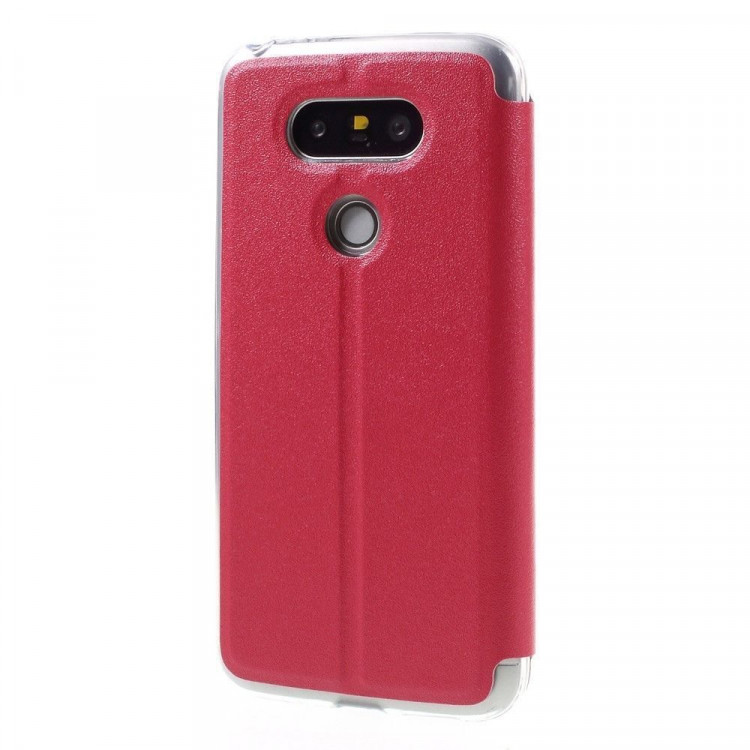 Чехол с окном для LG G5 / LG G5 se (красный)