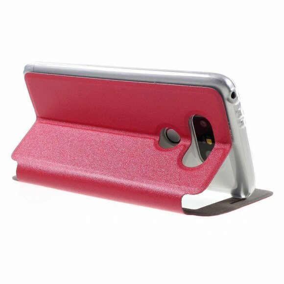 Чехол с окном для LG G5 / LG G5 se (красный) Чехол с окном для LG G5 / LG G5 se (красный)