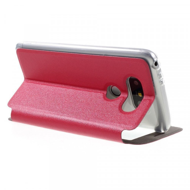 Чехол с окном для LG G5 / LG G5 se (красный)