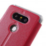 Чехол с окном для LG G5 / LG G5 se (красный)