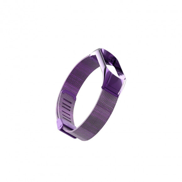 Сетчатый браслет с застежкой для Xiaomi Mi Band 3 (фиолетовый)