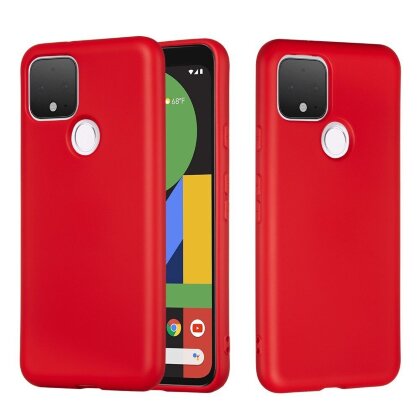 Силиконовый чехол Mobile Shell для Google Pixel 4a 5G (красный)