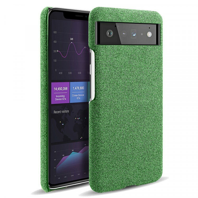 Тканевый чехол для Google Pixel 6 Pro (зеленый)