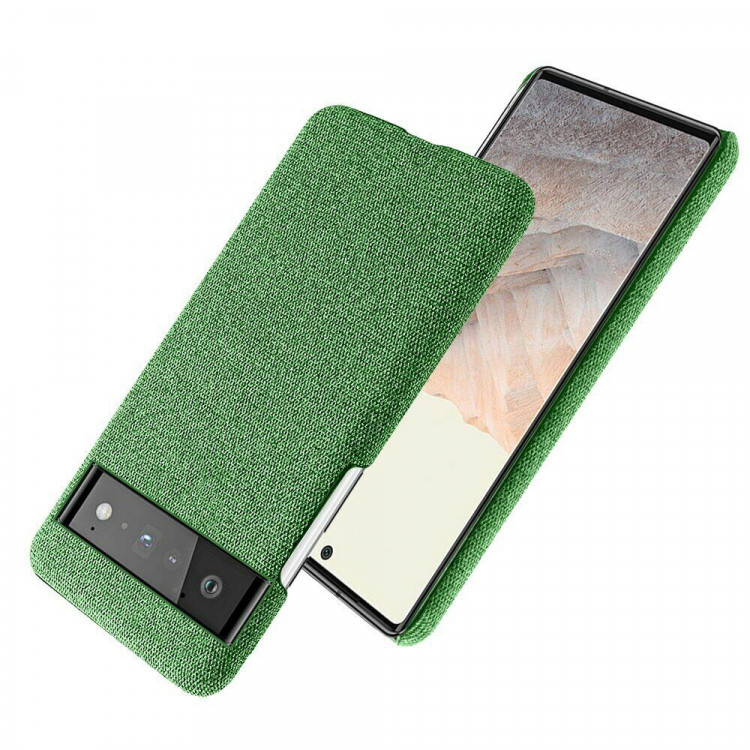 Тканевый чехол для Google Pixel 6 Pro (зеленый)