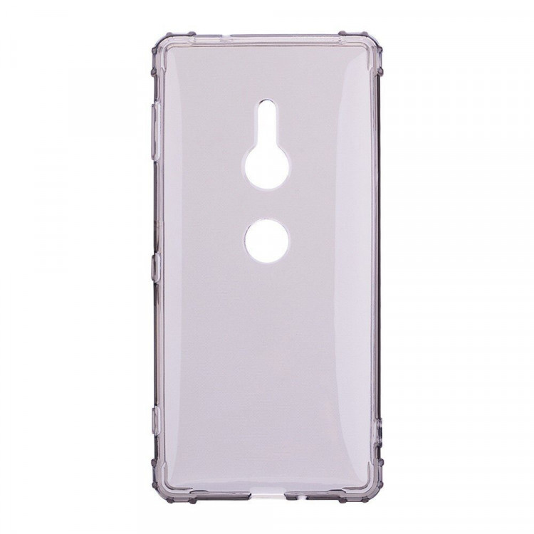 Силиконовый чехол с усиленными бортиками для Sony Xperia XZ3 (черный)