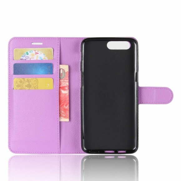 Чехол с визитницей для OnePlus 5 (фиолетовый) Чехол с визитницей для OnePlus 5 (фиолетовый)