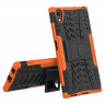Чехол Hybrid Armor для Sony Xperia XA1 Plus (черный + оранжевый)