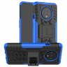 Чехол Hybrid Armor для OnePlus 7T (черный + голубой)