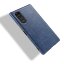 Кожаная накладка-чехол для Sony Xperia 5 (синий)