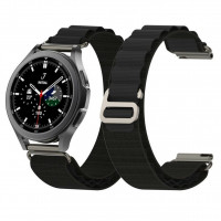 Ремешок Альпийская петля для часов 22мм (черный)