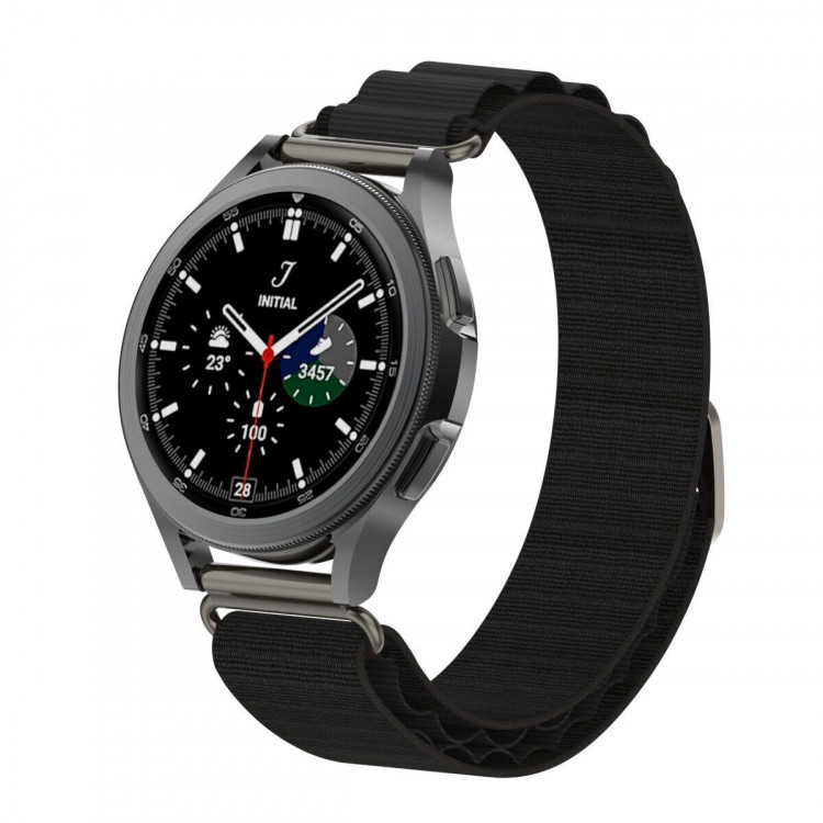 Ремешок Альпийская петля для часов 22мм (черный)