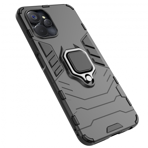 Чехол Armor Ring Holder для Realme 9i, OPPO A36, OPPO A76 (черный) Чехол Armor Ring Holder для Realme 9i, OPPO A36, OPPO A76 (черный)