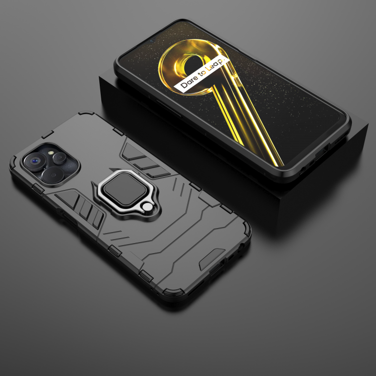 Чехол Armor Ring Holder для Realme 9i, OPPO A36, OPPO A76 (черный)