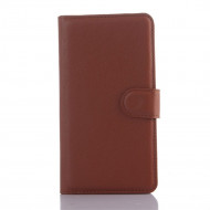 Чехол с визитницей для ZTE Blade L3 (коричневый)