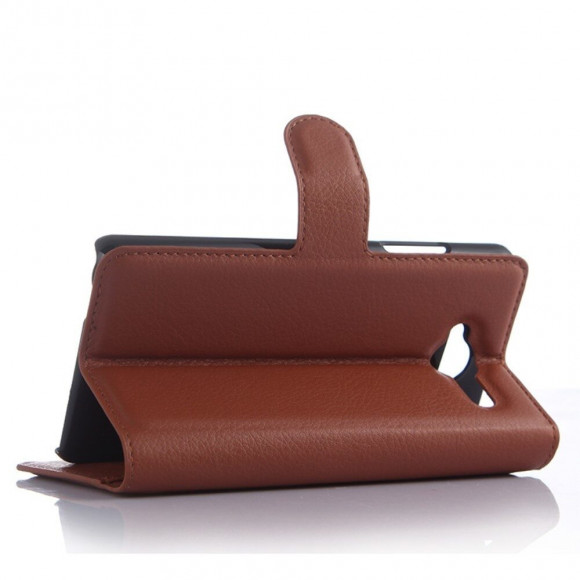 Чехол с визитницей для ZTE Blade L3 (коричневый)