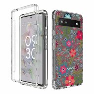 Чехол Flower Pattern для Google Pixel 6a (Purple Flower) Чехол Flower Pattern для Google Pixel 6a (Purple Flower)