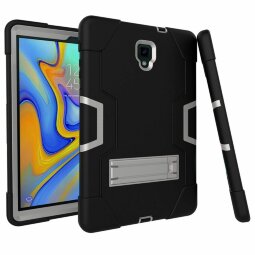 Гибридный TPU чехол для Samsung Galaxy Tab A 10.5 (2018) SM-T590 / SM-T595 (черный + серый)