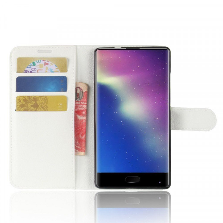 Чехол с визитницей для Doogee Mix (белый)