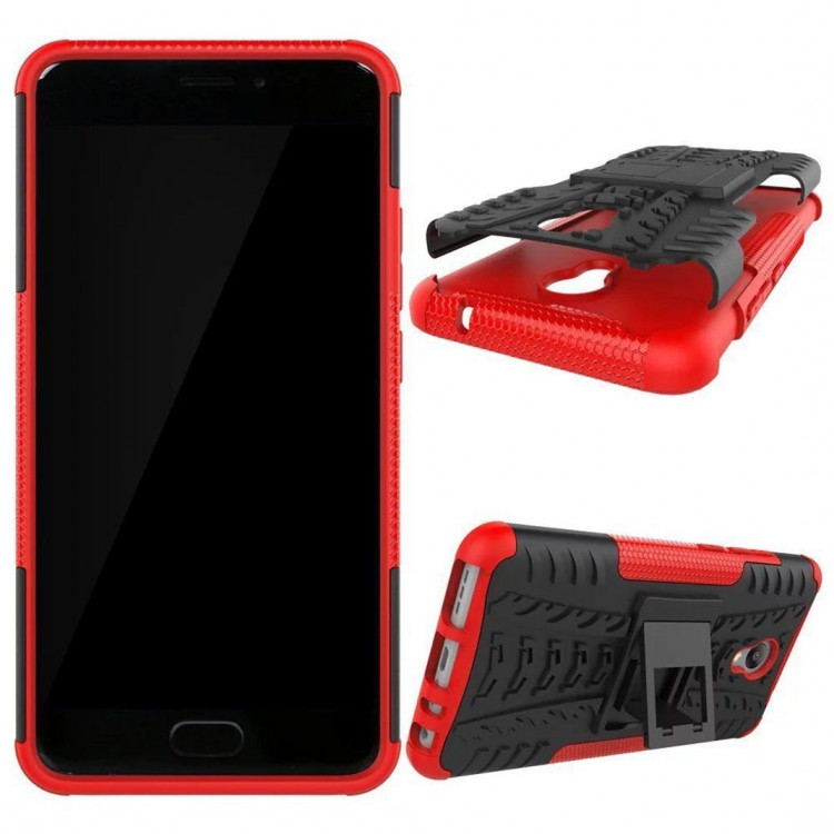 Чехол Hybrid Armor для Meizu M5 Note (черный + красный)