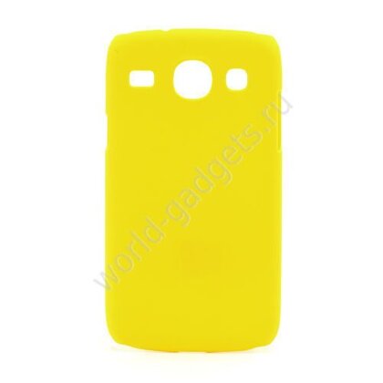Пластиковый чехол для Samsung Galaxy Core / i8260 (желтый)