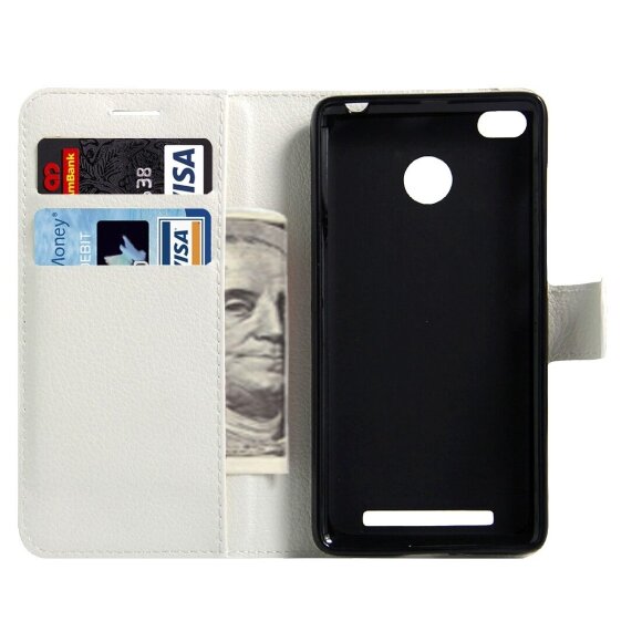 Чехол с визитницей для Xiaomi Redmi 3s / 3 Pro (белый) Чехол с визитницей для Xiaomi Redmi 3s / 3 Pro (белый)