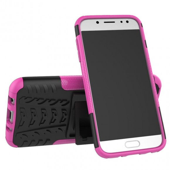 Чехол Hybrid Armor для Samsung Galaxy J5 2017 (черный + розовый) Чехол Hybrid Armor для Samsung Galaxy J5 2017 (черный + розовый)