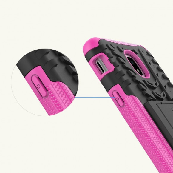 Чехол Hybrid Armor для Samsung Galaxy J5 2017 (черный + розовый) Чехол Hybrid Armor для Samsung Galaxy J5 2017 (черный + розовый)