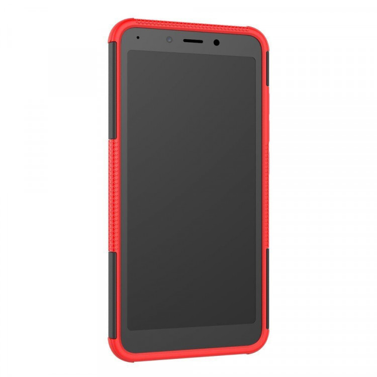 Чехол Hybrid Armor для Xiaomi Redmi 6 (черный + красный)