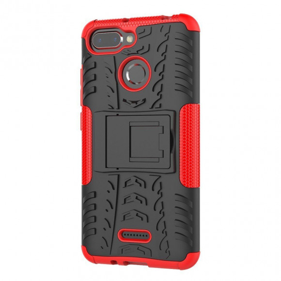 Чехол Hybrid Armor для Xiaomi Redmi 6 (черный + красный) Чехол Hybrid Armor для Xiaomi Redmi 6 (черный + красный)